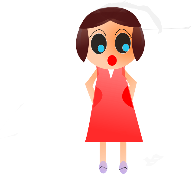 Animation Child Cartoon Download - Chica Animada Png Clipart (750x750), Png Download