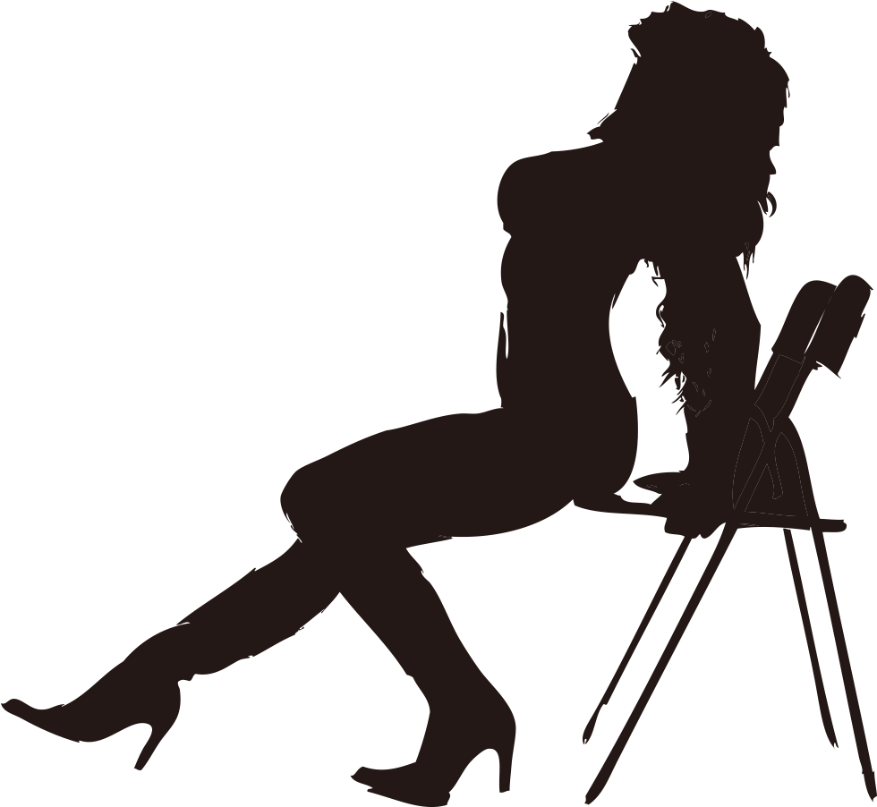Ballet Sitting Dance Pole Studio Chair Women Clipart - Chair Burlesque Class - Png Download (1395x1792), Png Download