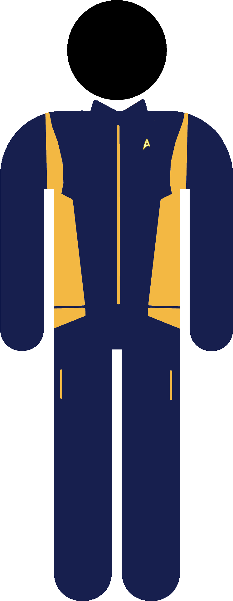 Star Trek Piktogram - Man Toilet Signs Png Clipart (960x1920), Png Download