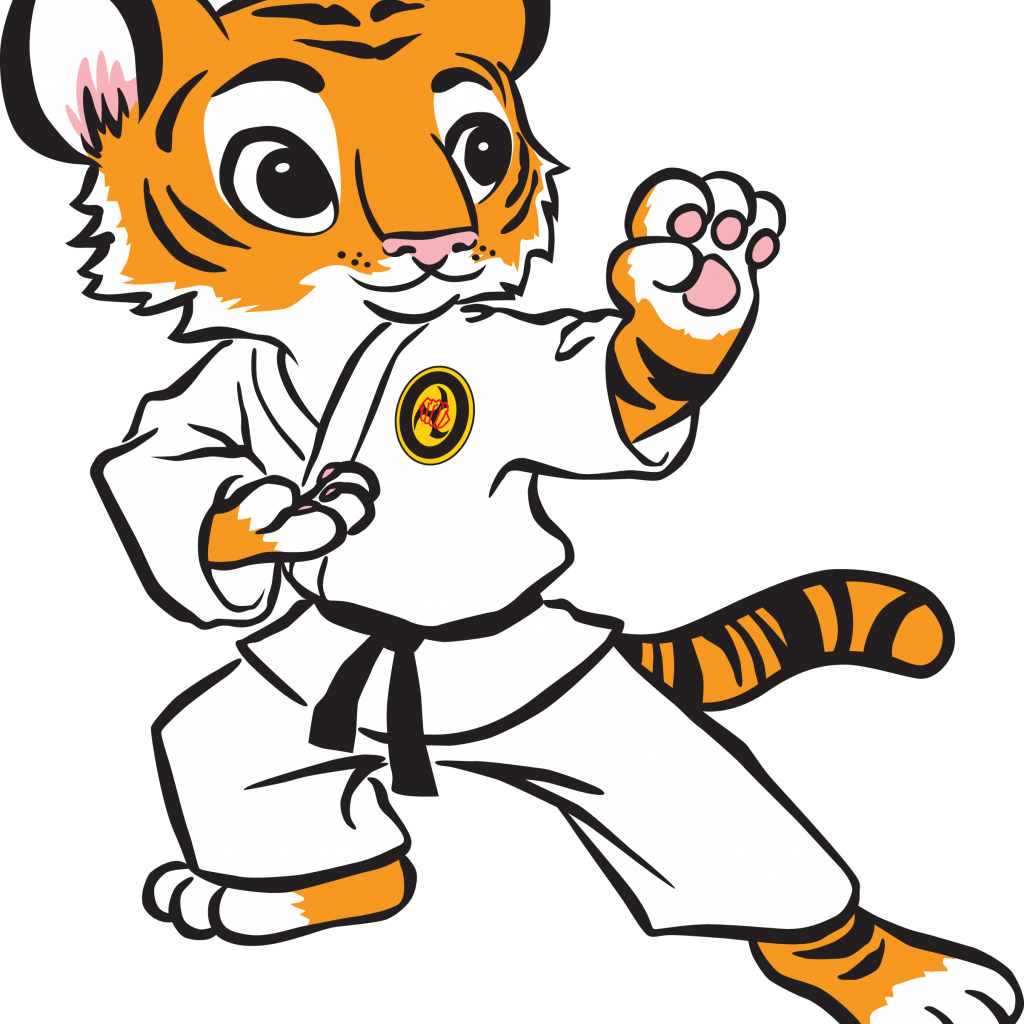 Cartoon Martial Arts Tiger Clipart (1024x1024), Png Download