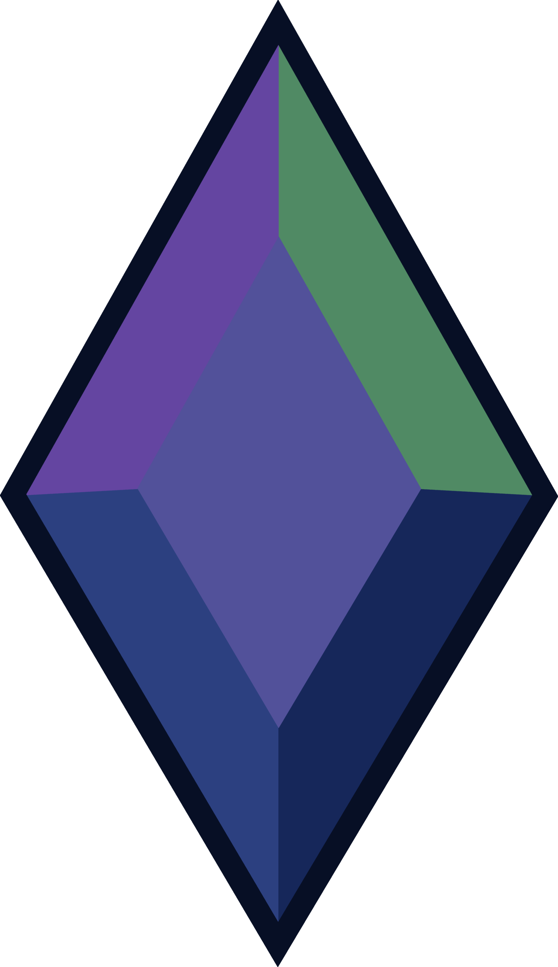 One Of Fluorite's Six Unknown Components' Gemstone - Triangle Clipart (1870x3237), Png Download