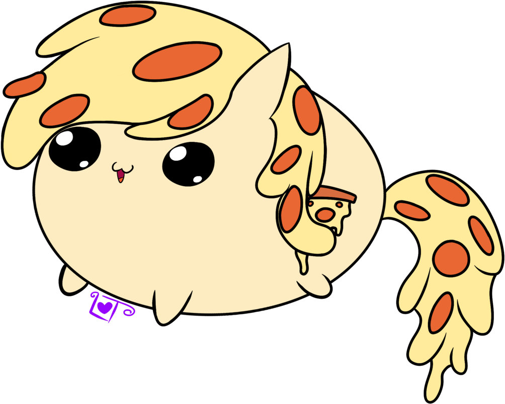 Artist Lullabytrace - Transparent Cute Pizza Png Clipart (1024x1024), Png Download