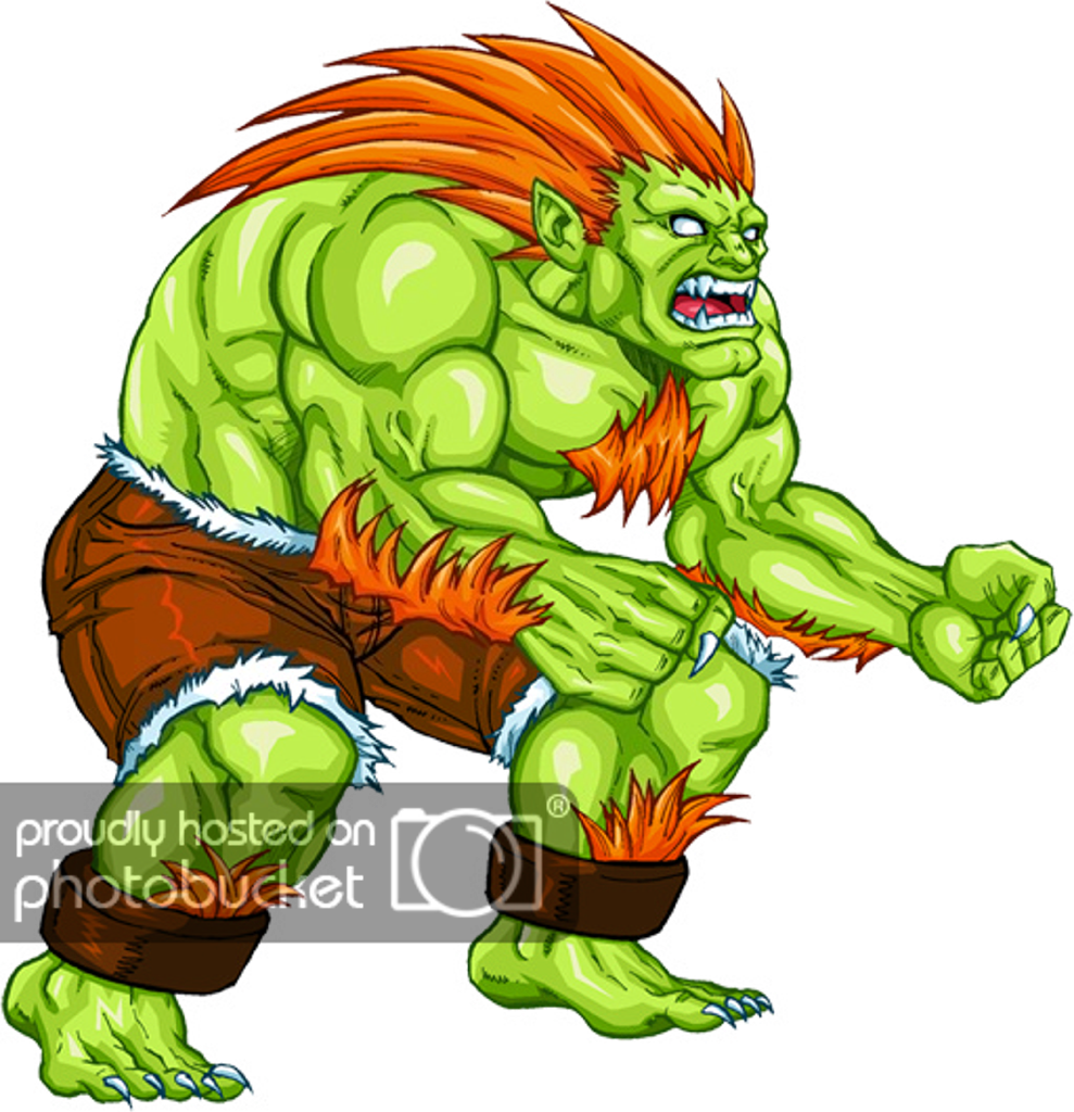 Fights Clip Tarzan - Blanka Street Fighter Png Transparent Png (989x1024), Png Download