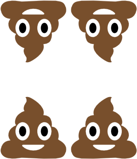 Iphone Poop Emoticon Clipart (564x800), Png Download