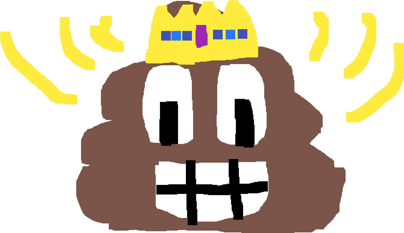 Poop Emoji King - Illustration Clipart (700x455), Png Download