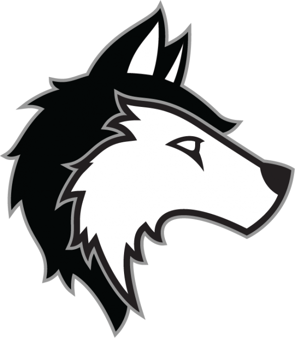 Volleyball Clipart Grey - Uwmc Husky - Png Download (585x670), Png Download