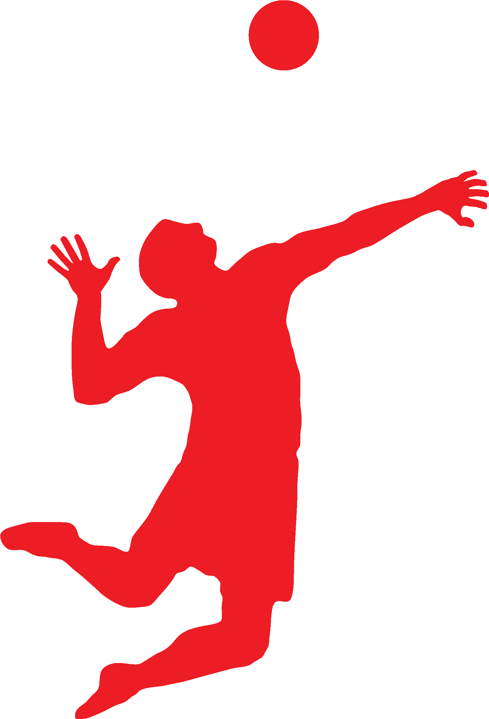 Volleyball Hitter Silhouette At Getdrawings Wallyball Clipart Png