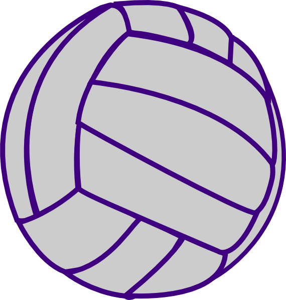 Clip Art At Clker Com Vector Online - Transparent Background Volleyball Clipart - Png Download (570x597), Png Download