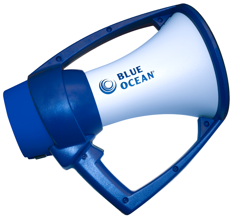Picture Of A Megaphone - Blue Ocean Megaphone Clipart (802x747), Png Download