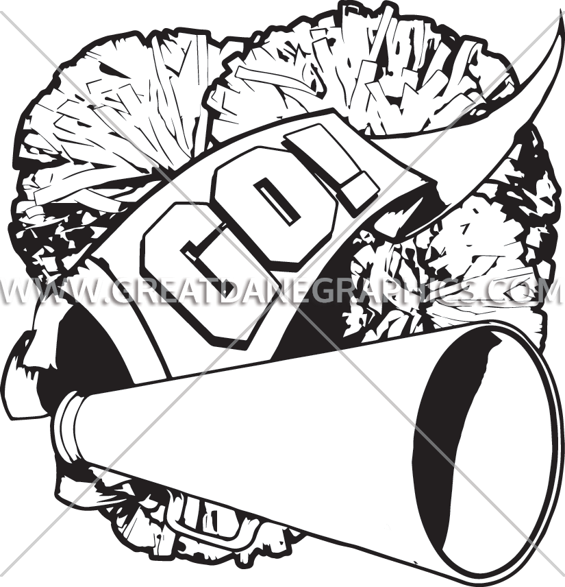 Horn Production Ready Artwork Jpg Royalty Free - Clip Art Cheerleader Horn - Png Download (825x856), Png Download