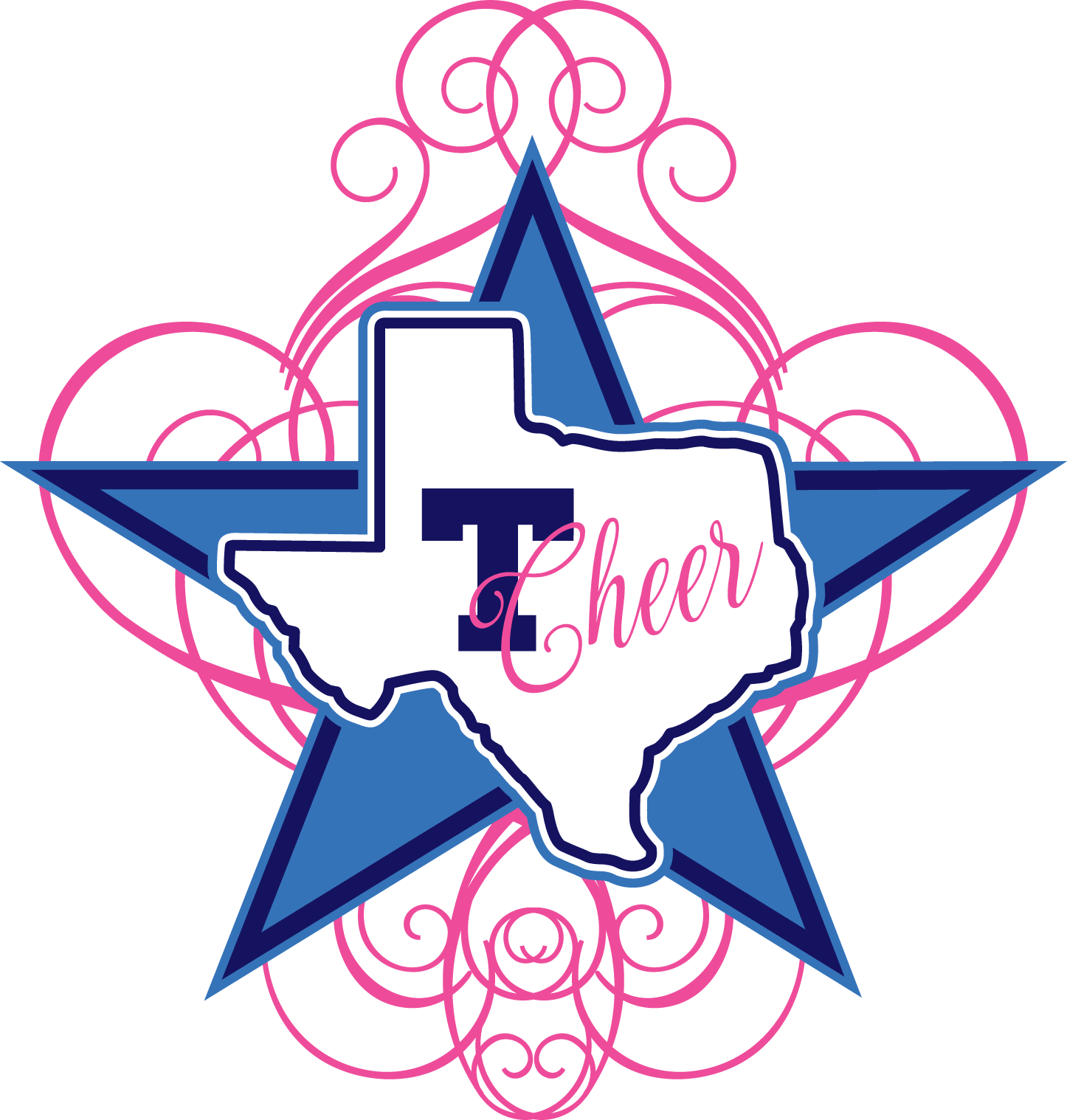 Megaphone Clipart Cheerleading Bow - Rockwall Texans - Png Download (1446x1518), Png Download