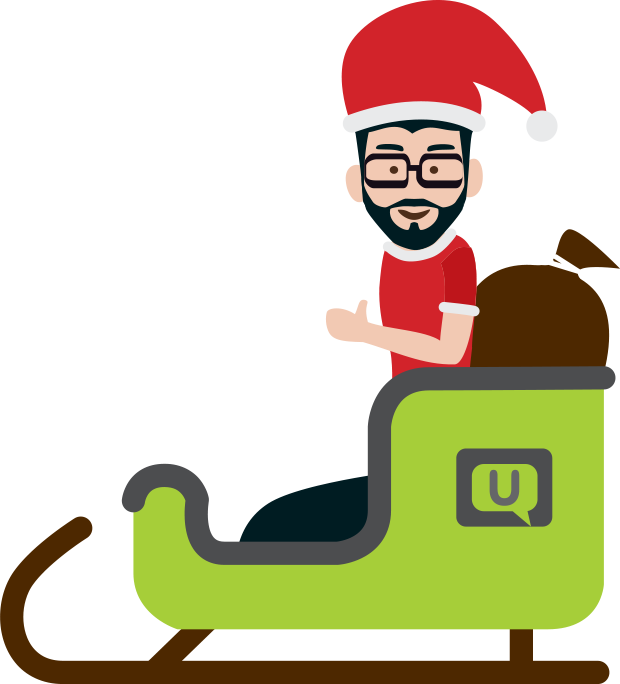 Merry Christmas And A Happy New Year Clipart (620x684), Png Download