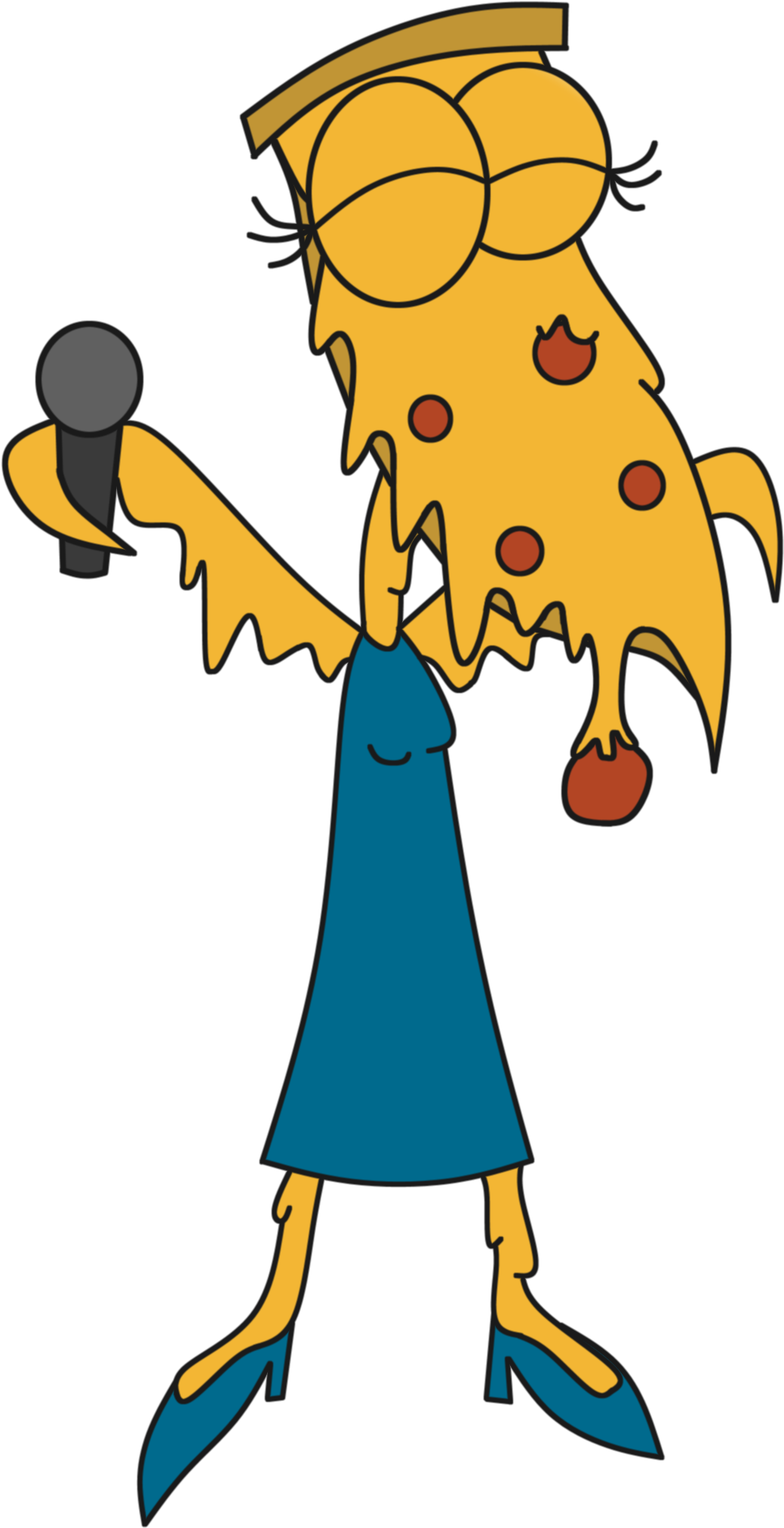 Lisa Continued Her Song, Leaping About The Stage And Clipart (1254x2207), Png Download