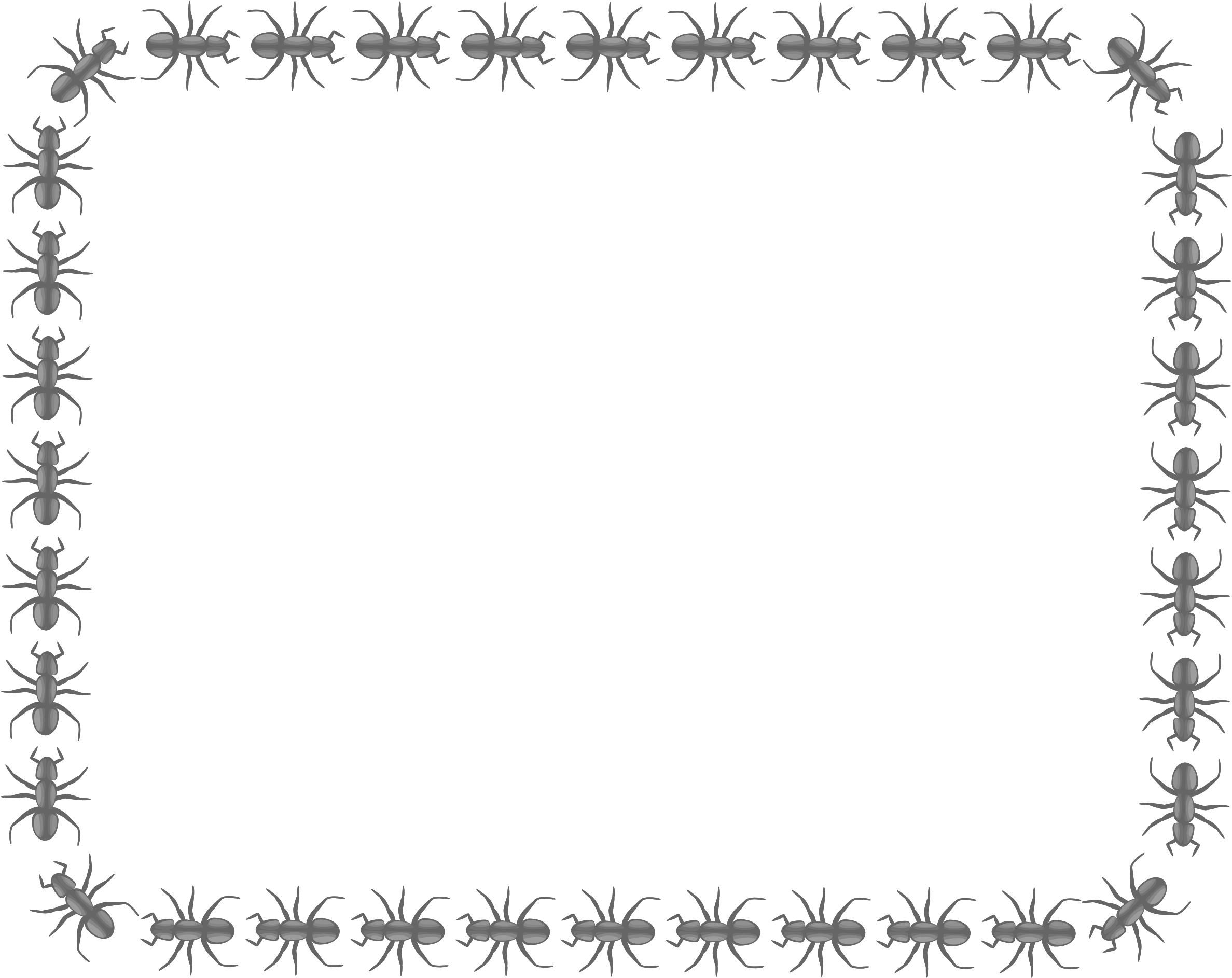 Picnic Border Clip Art Free - Holiday Borders Clip Art Black And White - Png Download (2400x1911), Png Download