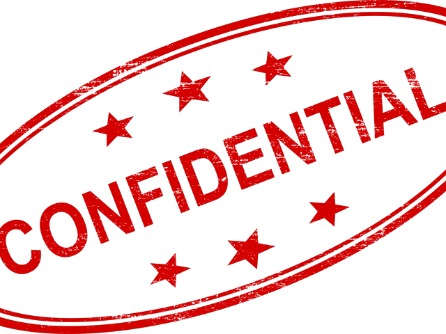 Rejected Stamp Clipart Watercolor - Confidential Stamp Clip Art - Png Download (640x480), Png Download