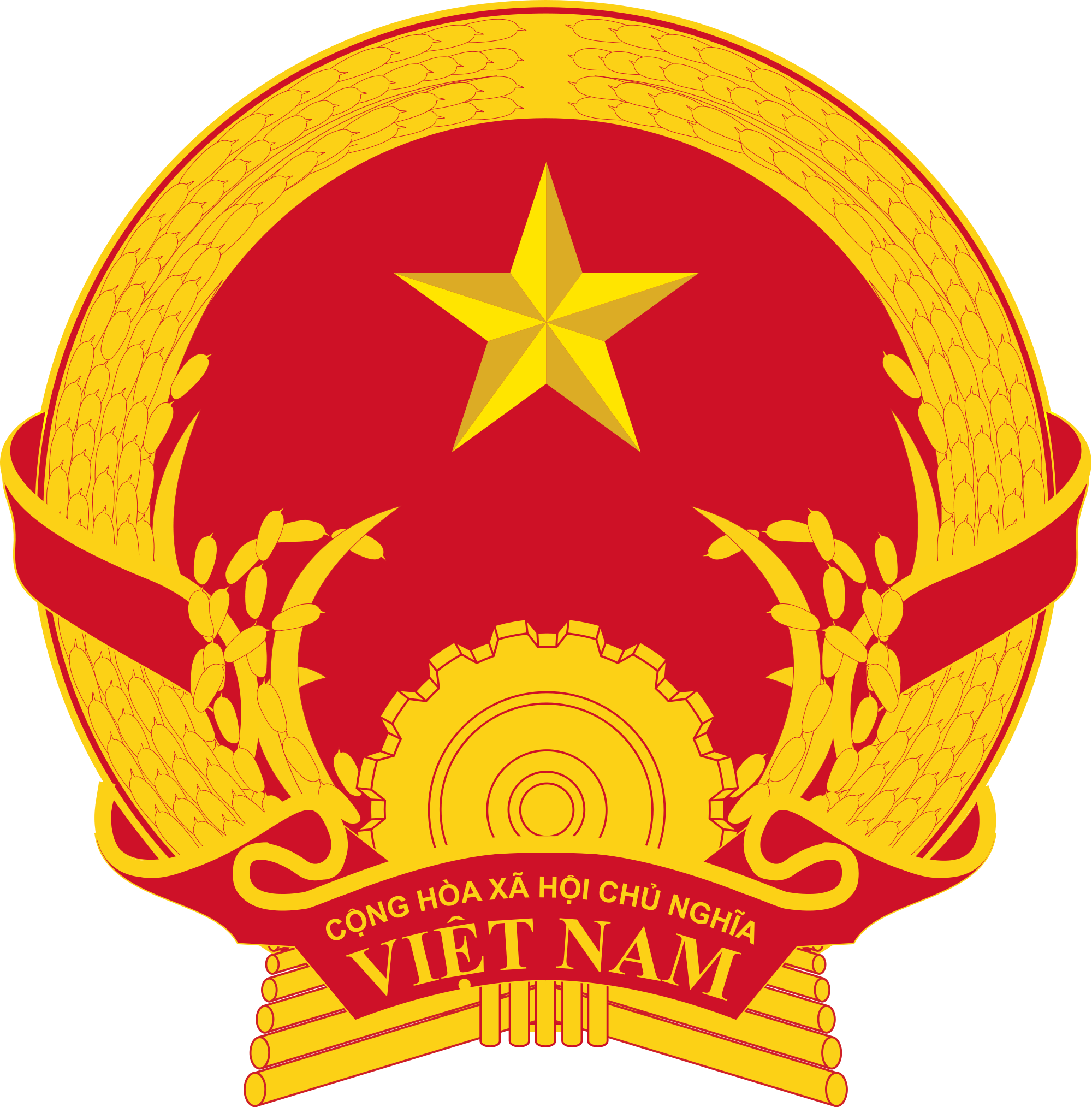 Emblem Of Vietnam - Vietnam Coat Of Arms Clipart (758x768), Png Download