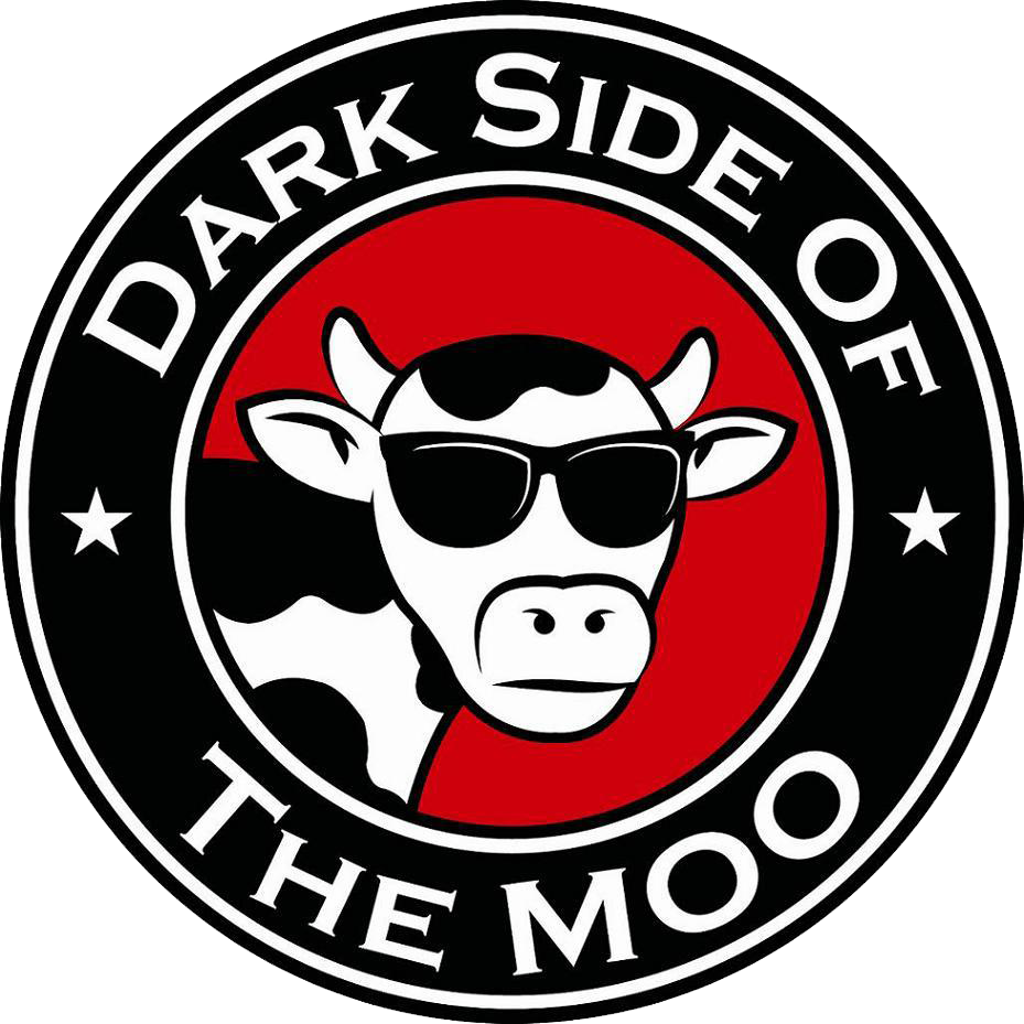 Specializing In Exotic Meats - Dark Side Of The Moo Clipart (929x929), Png Download