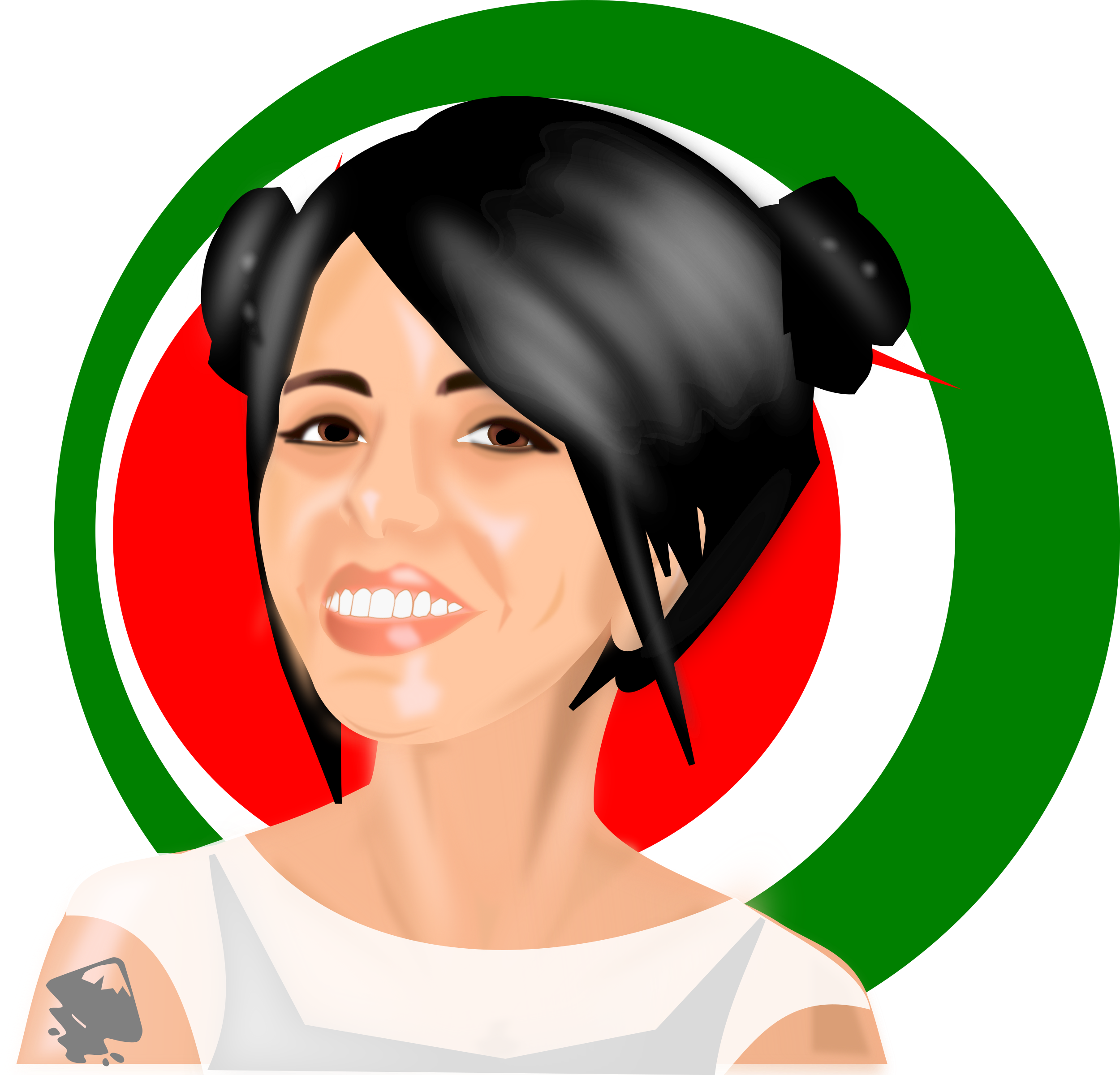 Big Image - Mexican Cartoons Girl Clipart (2500x2400), Png Download