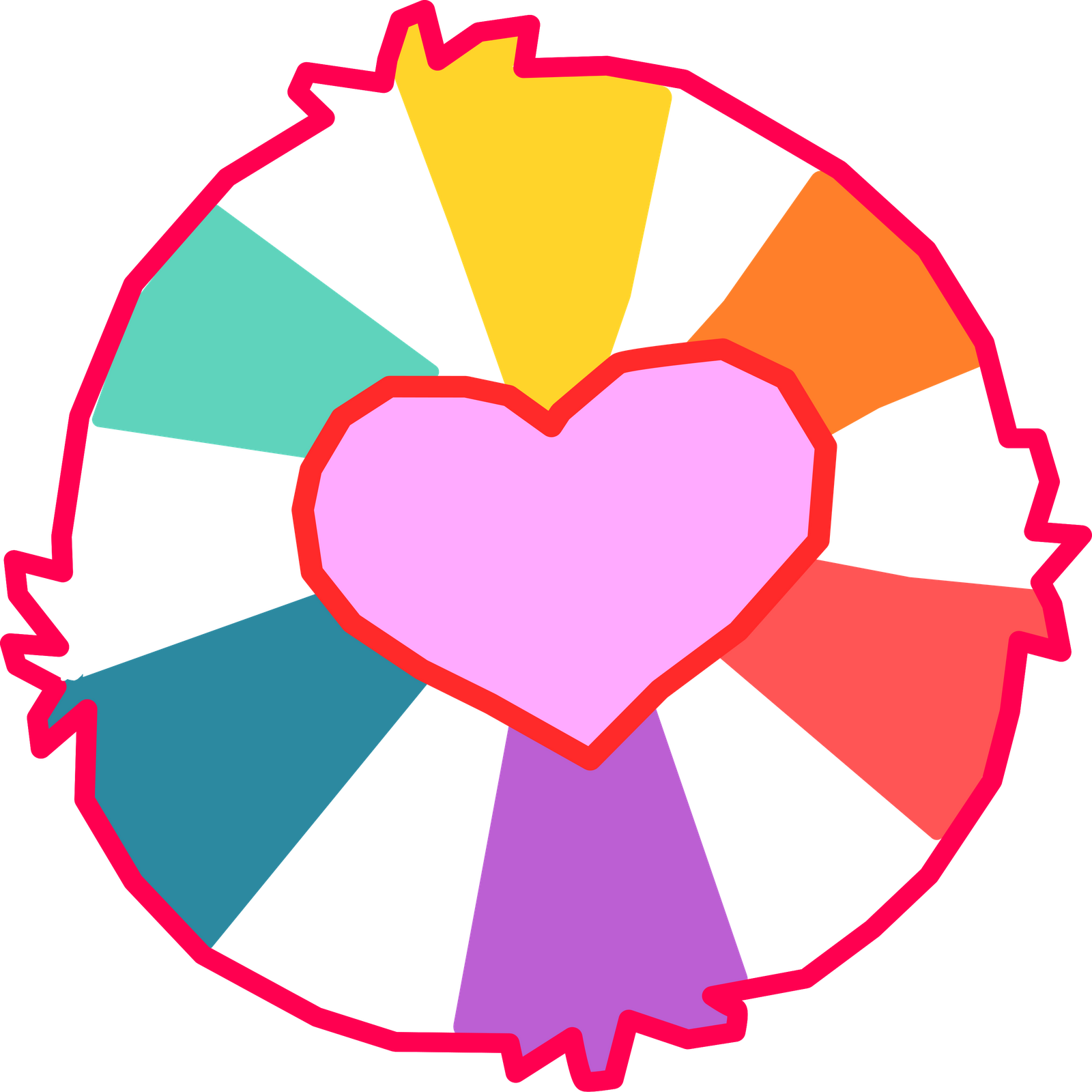 Cheap But Adorable Care Bear Costume Tutorial - Share Care Bear Symbol Clipart (1600x1600), Png Download