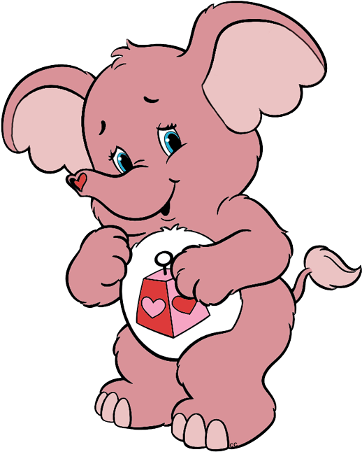 Pink Clipart Care Bear - Care Bears Lotsa Heart - Png Download (522x654), Png Download