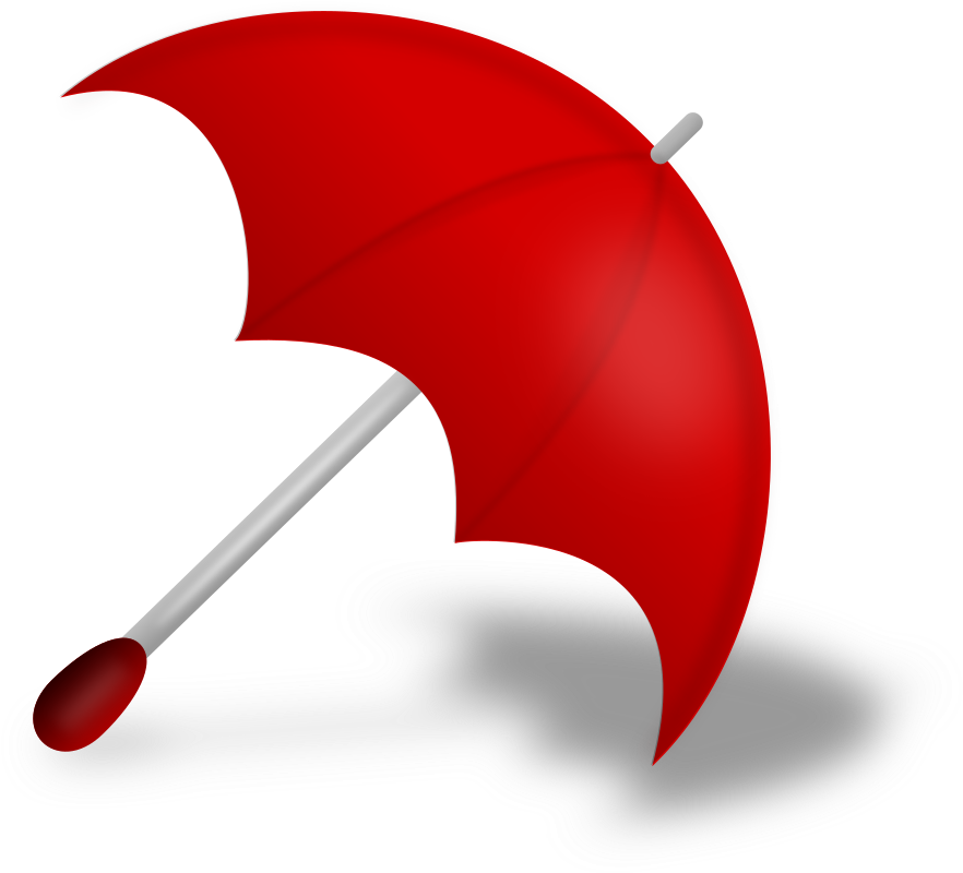Umbrella Computer Icons Download Document Openoffice - Red Umbrella Clip Art - Png Download (841x750), Png Download