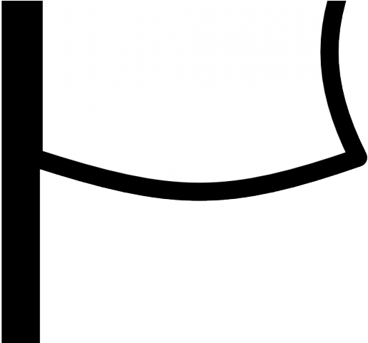 Sign Flag Clipart Outline - Clip Art - Png Download (640x480), Png Download