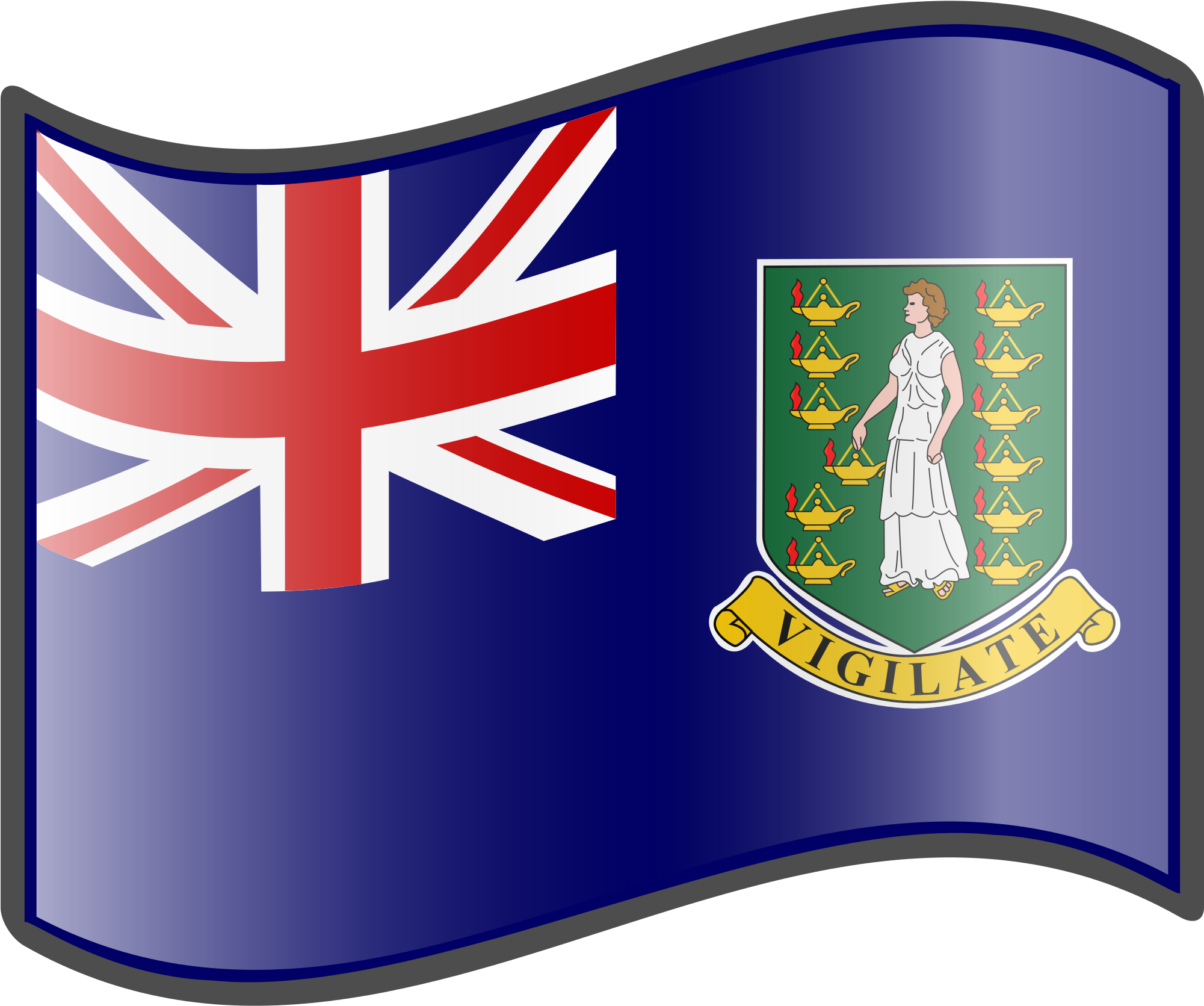 Flag Of The British Virgin Islands - British Virgin Islands Flag Clipart (2000x2000), Png Download