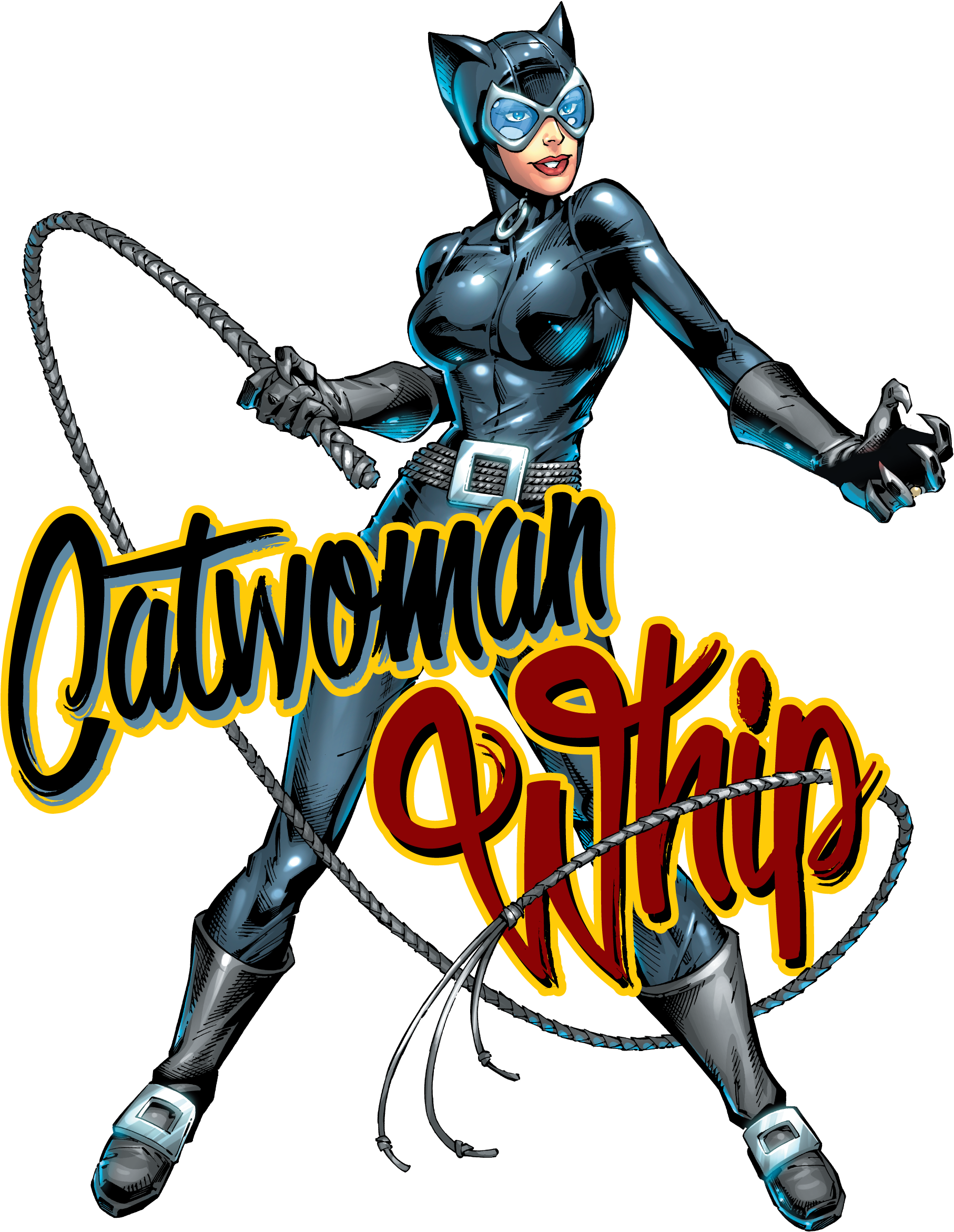 Photos Of Six Flags Over Texas - Catwoman Whip Clipart (1912x2472), Png Download