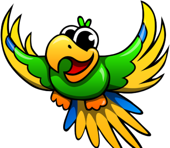 Parrot Clipart Transparent Background - Parrot Cartoon No Background - Png Download (640x480), Png Download