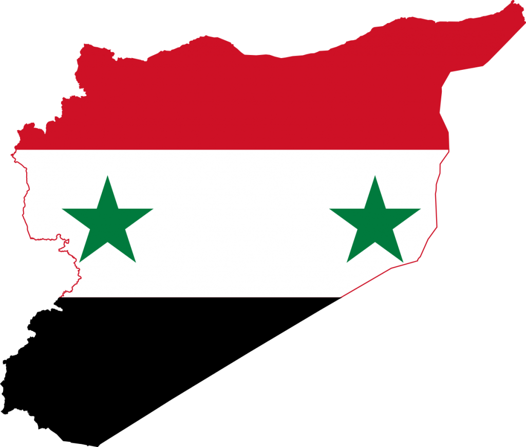 Flag-map Of Syria - Syria Map And Flag Clipart (904x768), Png Download