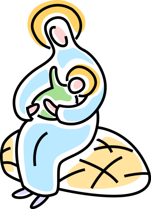 Vector Illustration Of Festive Season Christmas Nativity - Christmas Day Clipart (506x700), Png Download