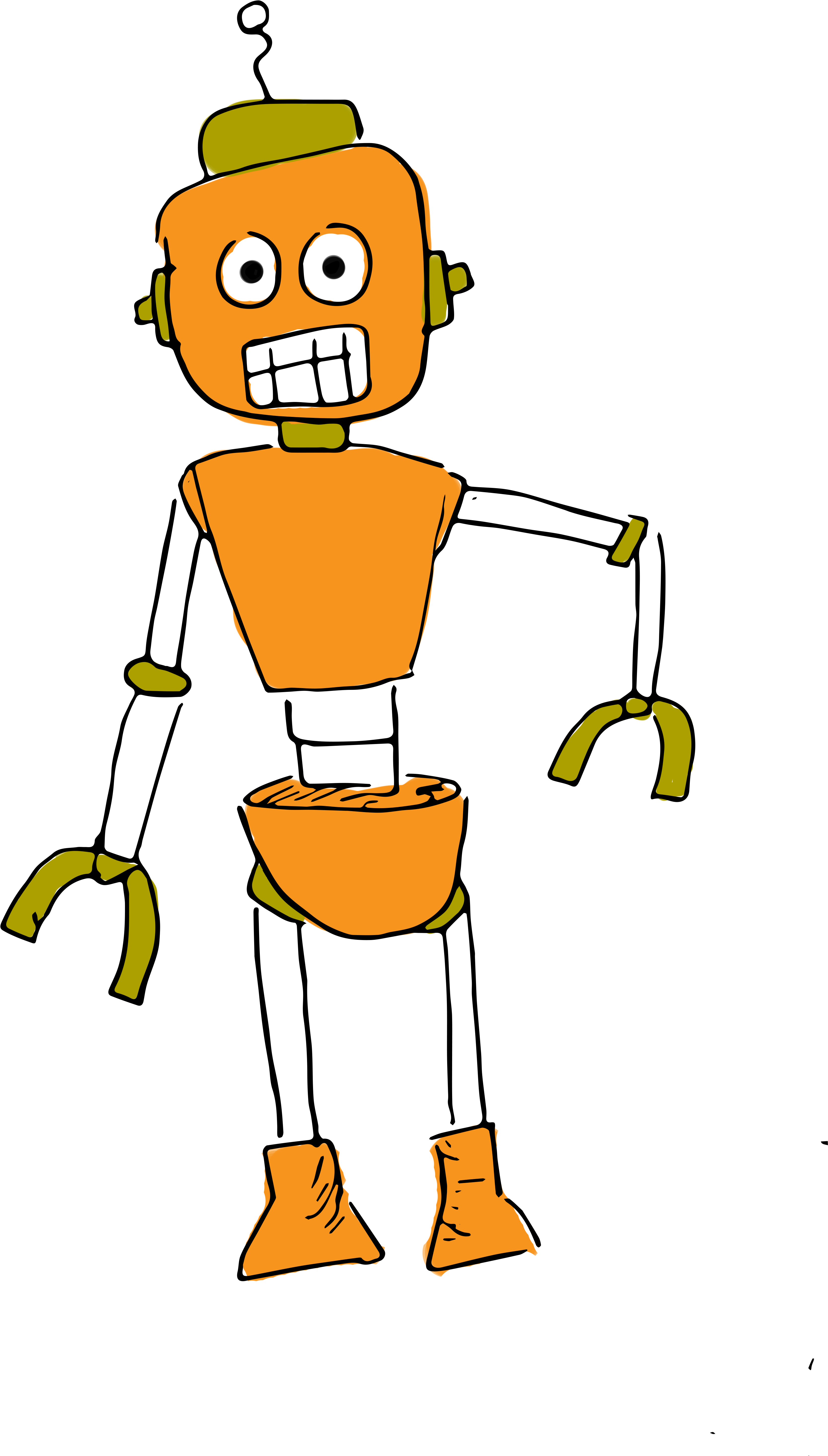 Robot - Portable Network Graphics Clipart (3352x5880), Png Download