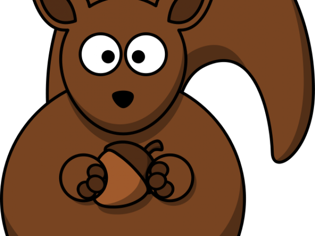 Animal Clipart Squirrel - Cartoon Squirrel - Png Download (640x480), Png Download