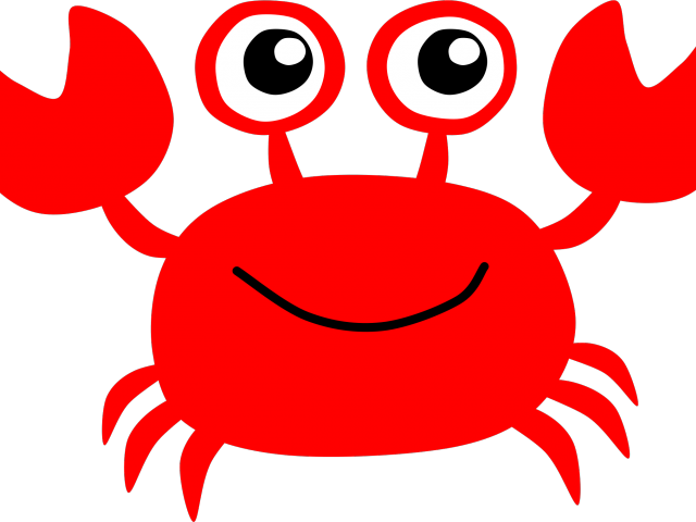 Crab Clipart Red Crab - Cangrejo De Mar Animada - Png Download (640x480), Png Download