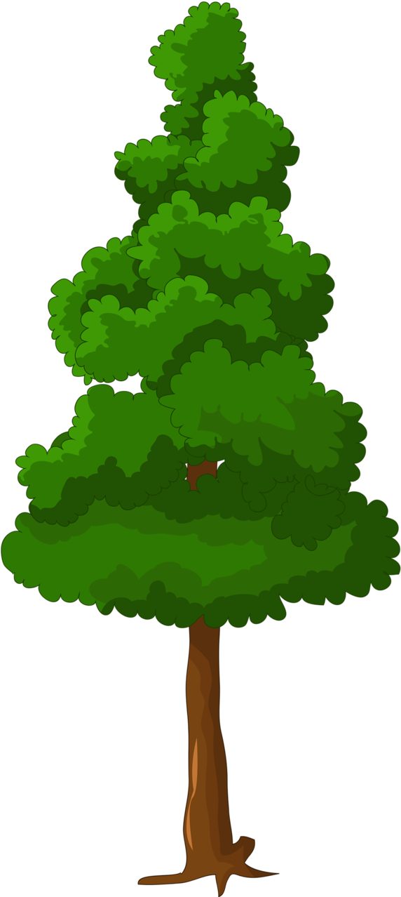Фото, Автор Soloveika На Яндекс - Forest Trees Cartoon Png Clipart (578x1280), Png Download