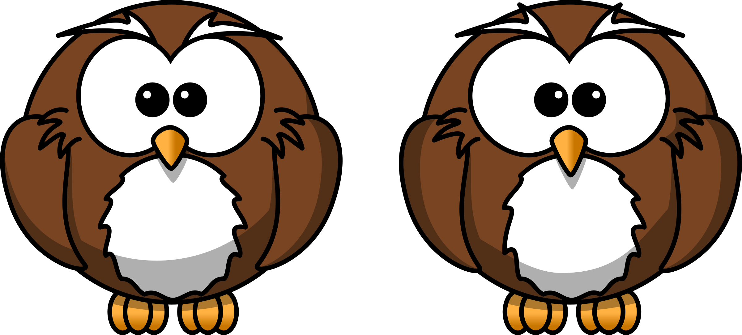 Big Image - Cartoon Owl Shower Curtain Clipart (2400x1084), Png Download