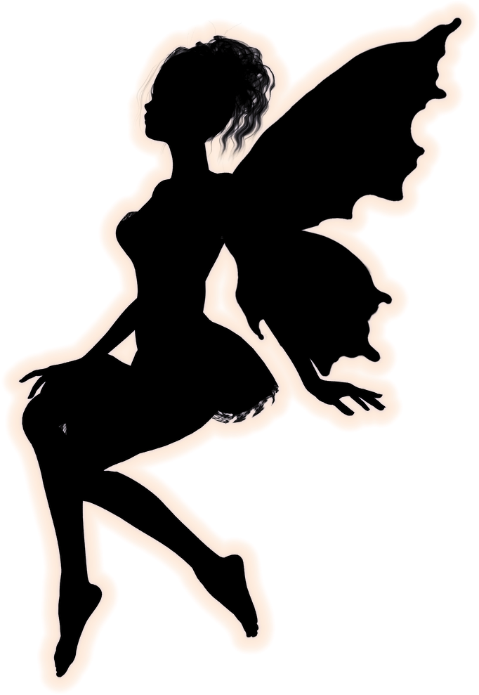 Silhouette Images, Fairy Silhouette, Silhouette Tattoos, - Magical Fairies Wall Sticker Clipart (1000x1000), Png Download