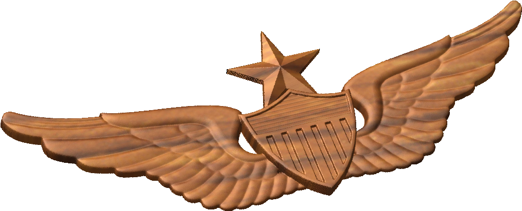 Cnc Military Emblems Us Army Qualification Badge Models - United States Aviator Badge Clipart (1044x446), Png Download