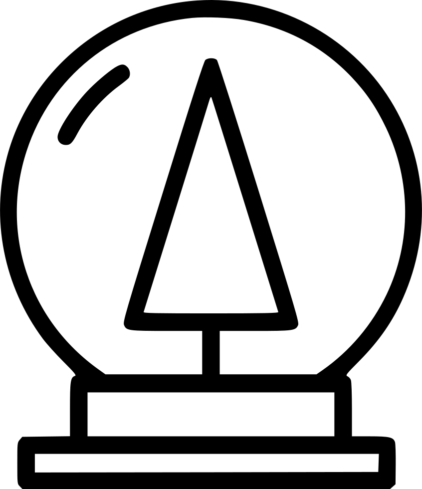 Globe Tree Winter Holiday Decoration Gift Comments - Snow Clipart (846x980), Png Download