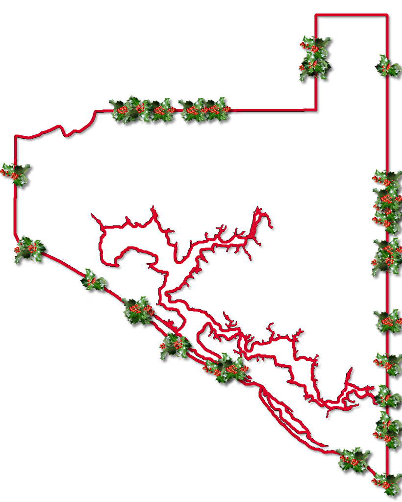 Inner Drop Shadow, And Randomly Placed Holly Leaves - Graphic Design Clipart (820x1024), Png Download