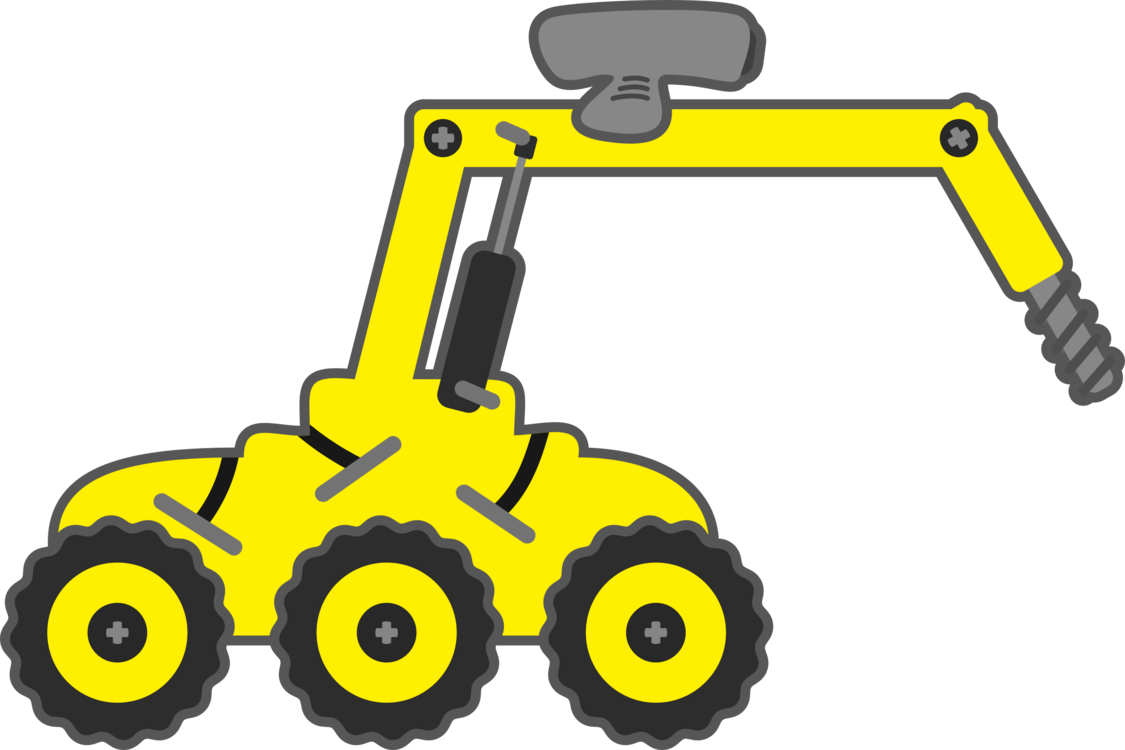 Free Heavy Equipment Driller Clip 51kb - Eod Robot Cartoon - Png Download (800x533), Png Download