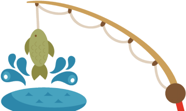 Fishing Pole With Fish Clipart - Png Download (640x480), Png Download