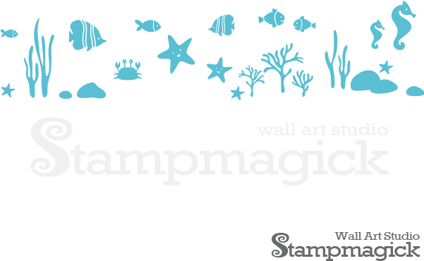 Fish Border Line Clipart (600x600), Png Download