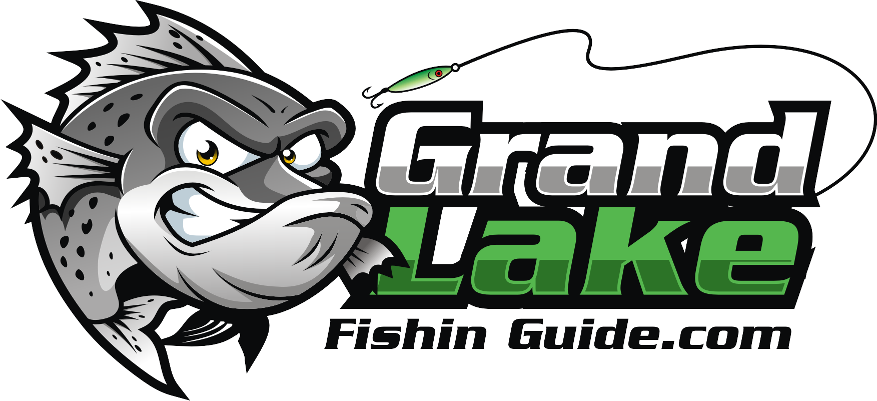 Grand Lake Fishing Guide - Grand Lake Clipart (1753x801), Png Download