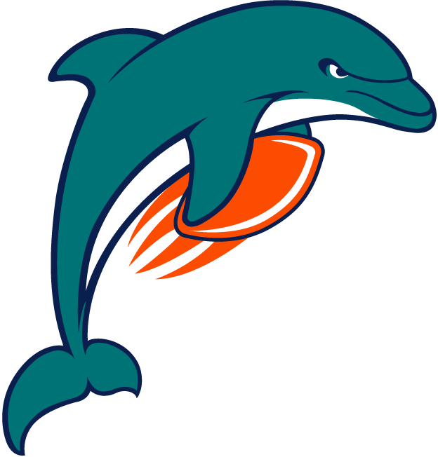 Logo Clipart Miami Dolphins - Mean Miami Dolphin Logo - Png Download (624x652), Png Download