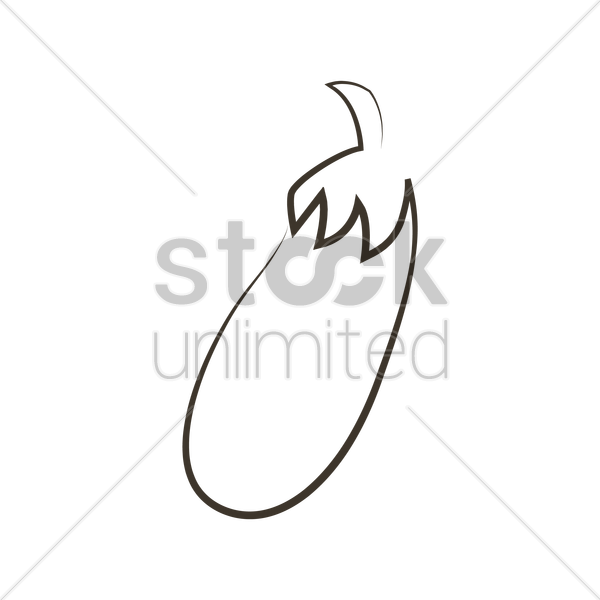 Graphic Freeuse Brinjal At Getdrawings Com - Design Clipart (600x600), Png Download