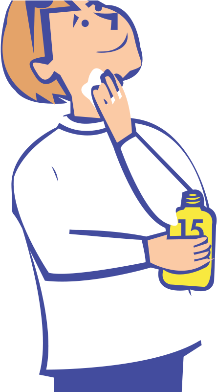 Free Put On Suncream Free Beach - Put On Suncream Clipart (618x800), Png Download