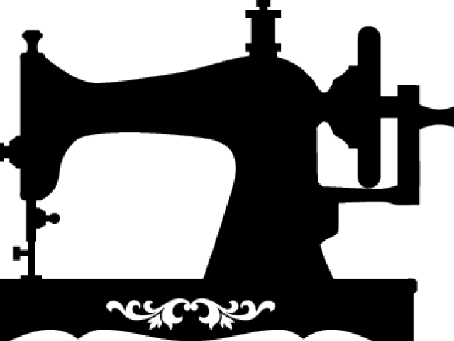 Maquina De Coser Silueta Clipart (640x480), Png Download