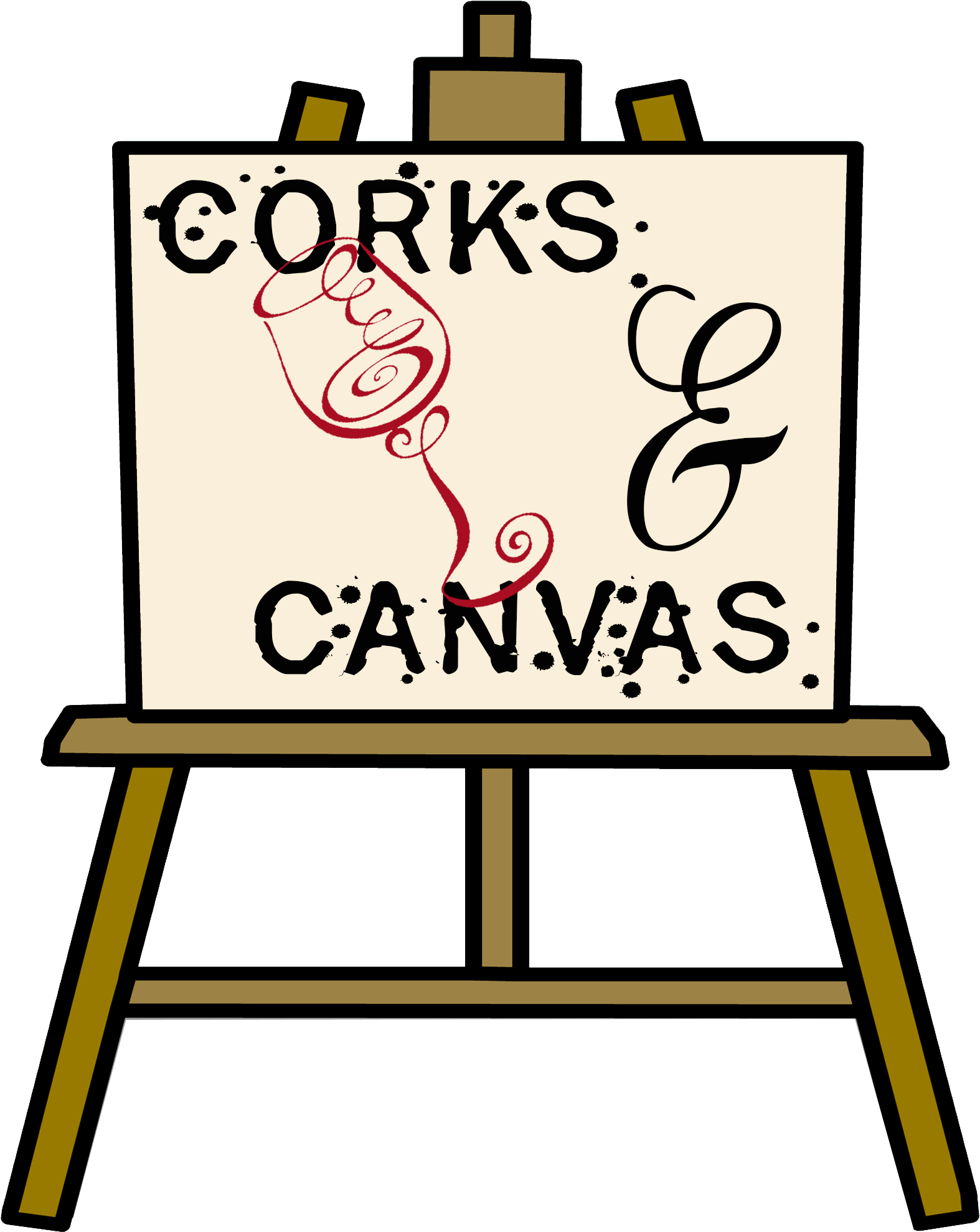 Corks Logo No Background From The Heart - Easel Clipart (1600x2000), Png Download