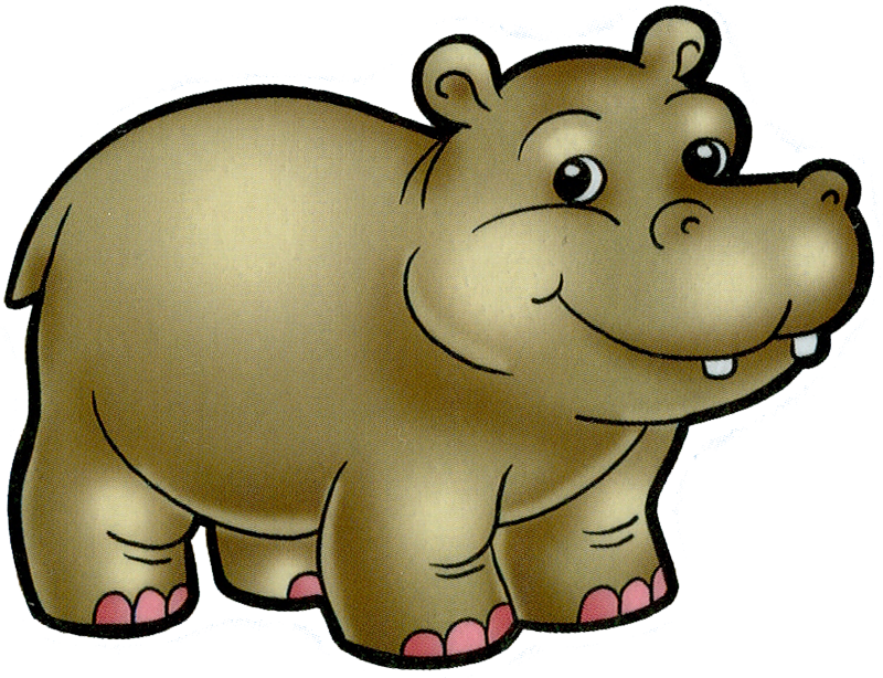 Baby Hippo Clip Art - Hipopotamos Infantiles - Png Download (800x614), Png Download